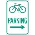 Bicycle Parking Signs (With Right Arrow)