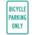 Bicycle Parking Only Signs