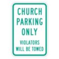 Church Parking Signs