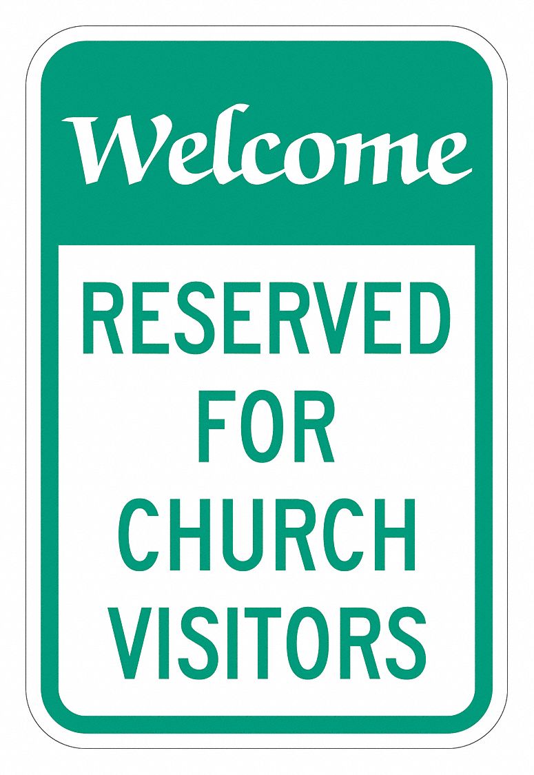 Facility Sign: 18 in x 12 in Nominal Sign Size, Aluminum, 0.063 in, Diamond