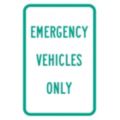 Emergency Vehicle Parking Signs