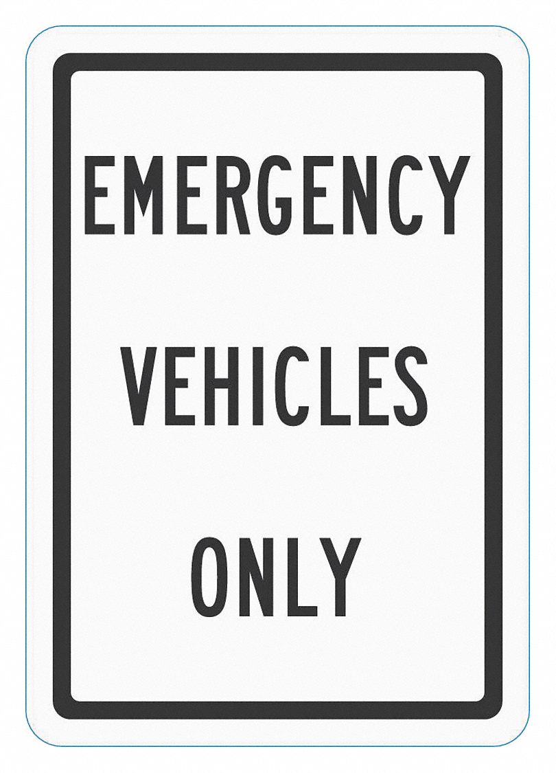 Parking Sign: 18 in x 12 in Nominal Sign Size, Aluminum, 0.063 in Thick, Diamond, Black