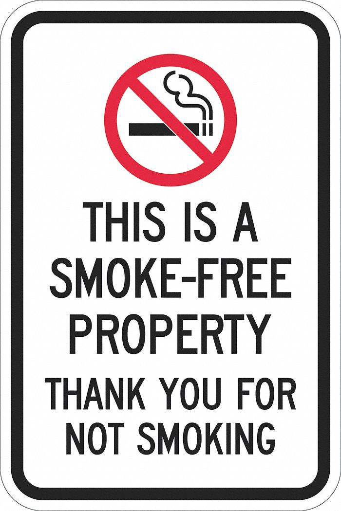 Facility Sign: Aluminum, Mounting Holes Sign Mounting, 18 in Nominal Sign Size, 0.063 in Thick