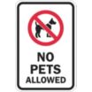 No Pets Allowed Signs
