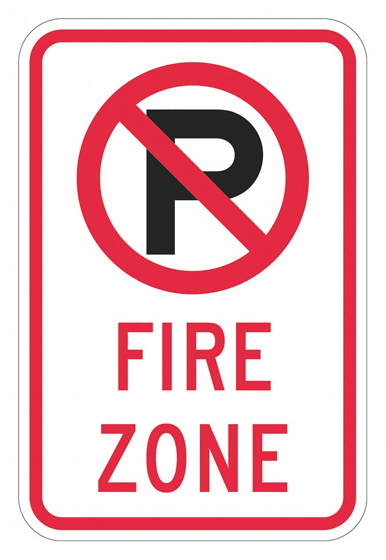 Parking Sign: 18 in x 12 in Nominal Sign Size, Aluminum, 0.063 in, R7-2 MUTCD