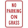 No Parking On Grass Signs