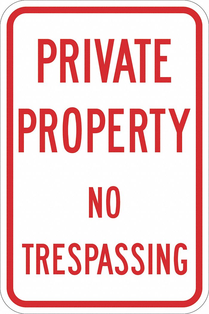Facility Sign: Aluminum, Mounting Holes Sign Mounting, 18 in Nominal Sign Size, 0.063 in Thick