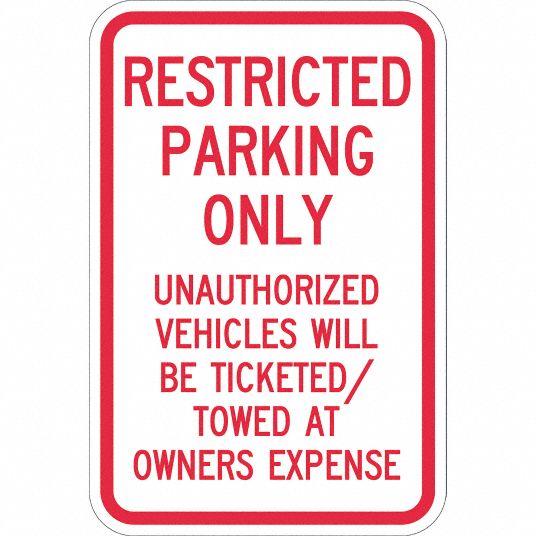 18 in x 12 in Nominal Sign Size, Aluminum, Admittance Sign - 448Z80|T1 ...