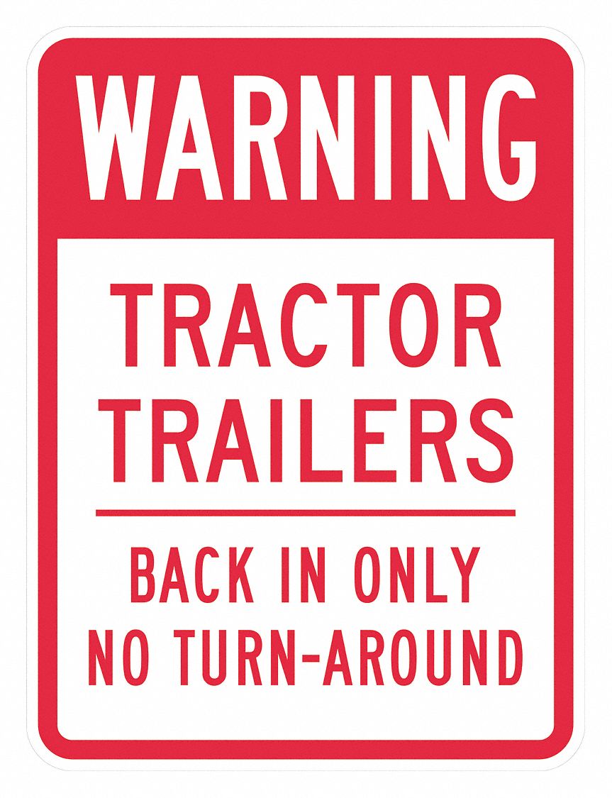 Notice Sign: 18 in x 12 in Nominal Sign Size, Aluminum, 0.063 in, High Intensity Prismatic