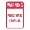 Warning Pedestrian Crossing Signs