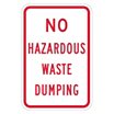 No Hazardous Waste Dumping Signs image
