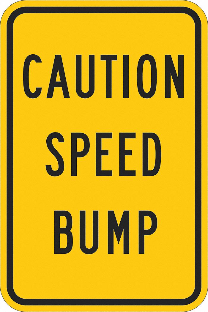 Traffic Sign: 18 in x 12 in Nominal Sign Size, Aluminum, 0.063 in, Engineer