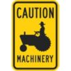 Caution Farm Machinery Crossing Signs