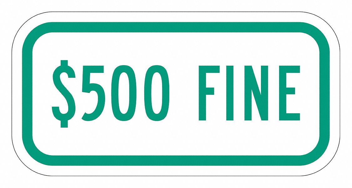 Parking Sign: 6 in x 12 in Nominal Sign Size, Aluminum, 0.063 in, ADA Compliant, Diamond