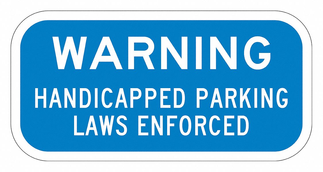 Warning Sign: 6 in x 12 in Nominal Sign Size, Aluminum, 0.063 in, ADA Compliant