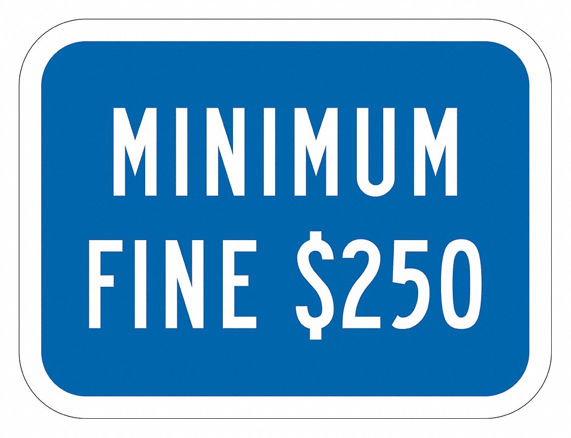 Parking Sign: 9 in x 12 in Nominal Sign Size, Aluminum, 0.063 in, Diamond
