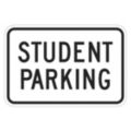 Student Parking Signs