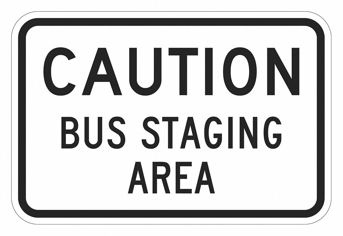 Warning Sign: 12 in x 18 in Nominal Sign Size, Aluminum, 0.063 in, Engineer