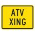 ATV Crossing Signs