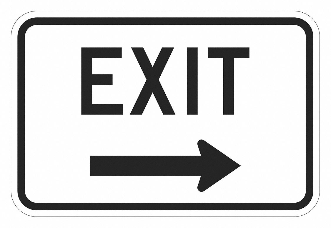 Entrance Sign: 12 in x 18 in Nominal Sign Size, Aluminum, 0.063 in, Diamond
