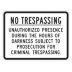 No Trespassing Unauthorized Presence During Hours Of Darkness Subject To Prosecution For Criminal Trespassing Signs