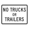 No Trucks Or Trailers Signs