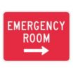 Emergency Room Signs (With Right Arrow)