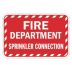 Fire Department Sprinkler Connection Signs
