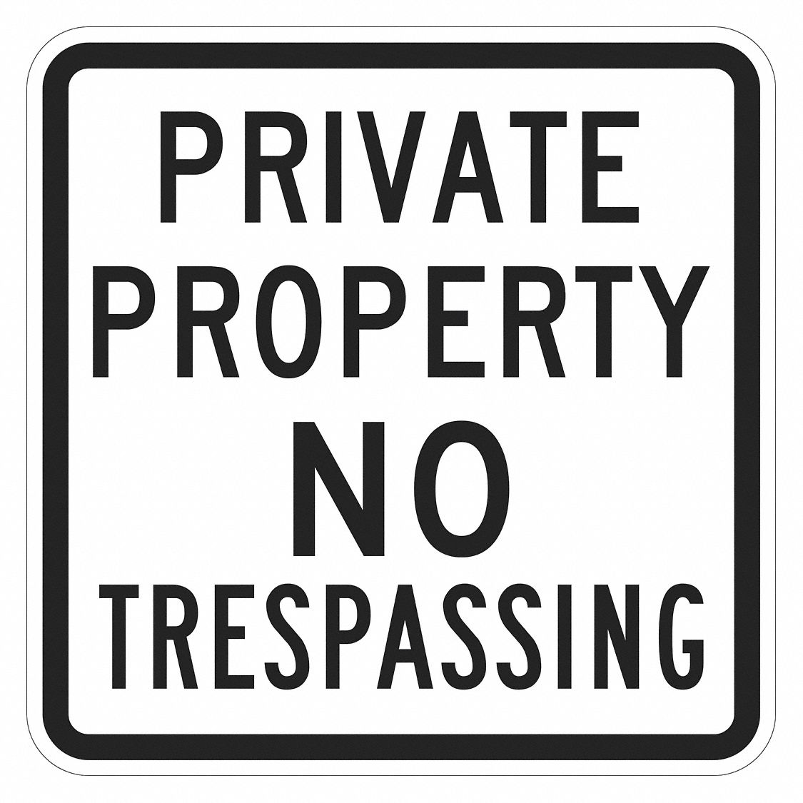 Lyle Warning Sign Private Property No Trespassing Sign Header No