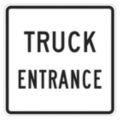 Truck Entrance Signs For Parking Lots