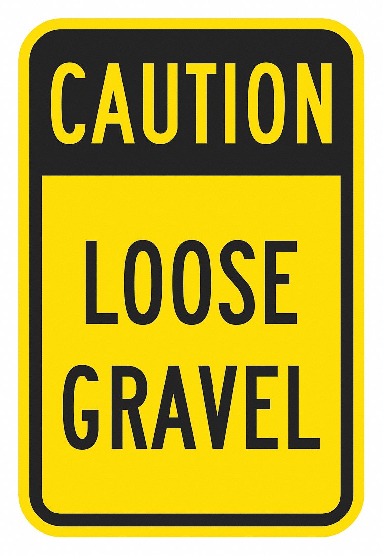 Traffic Sign: 24 in x 18 in Nominal Sign Size, Aluminum, 0.080 in, Engineer