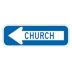 Church Signs (With Left Arrow)