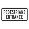Pedestrian Entrance Signs For Parking Lots