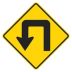 Double Left Turn Signs