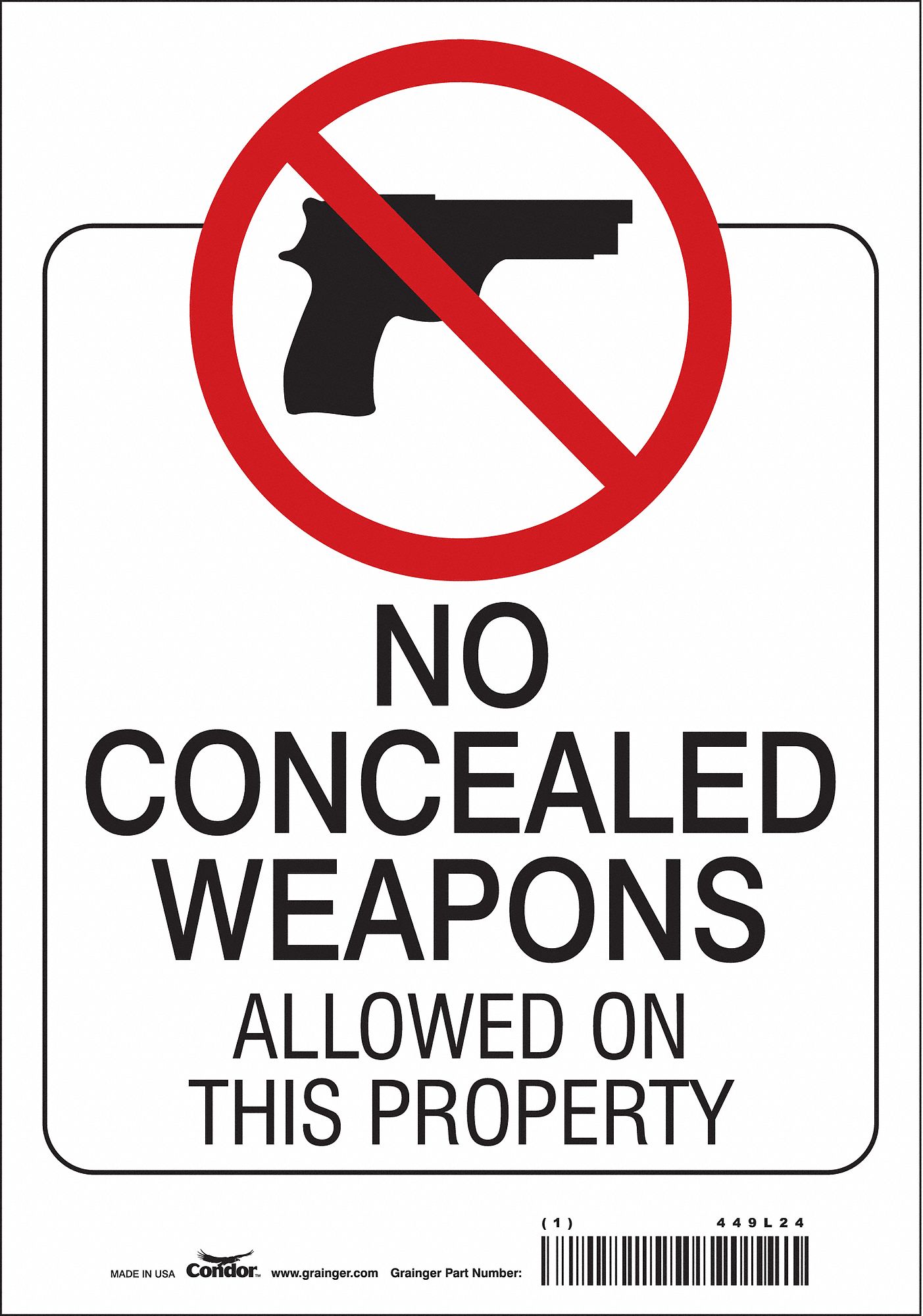 Safety Sign: Vinyl, Adhesive Sign Mounting, 10 in x 7 in Nominal Sign Size, Not Retroreflective