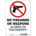 Weapon & Intoxicating Or Illegal Substance Restrictions Signs