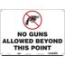 No Guns Allowed Beyond This Point Signs