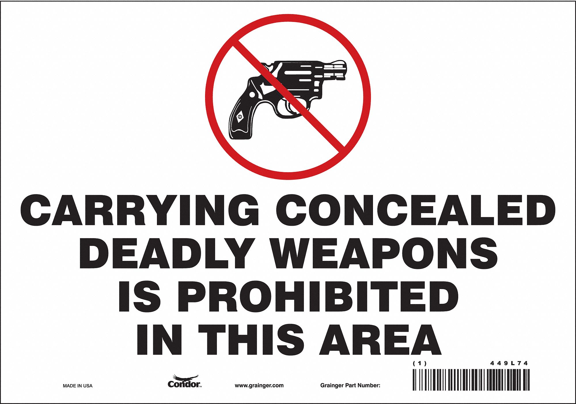 Safety Sign: Vinyl, Adhesive Sign Mounting, 7 in x 10 in Nominal Sign Size, Not Retroreflective