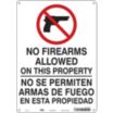 No Firearms Allowed On This Property/No Se Permiten Armas De Fuego En Esta Propiedad Signs