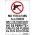 No Firearms Allowed On This Property/No Se Permiten Armas De Fuego En Esta Propiedad Signs