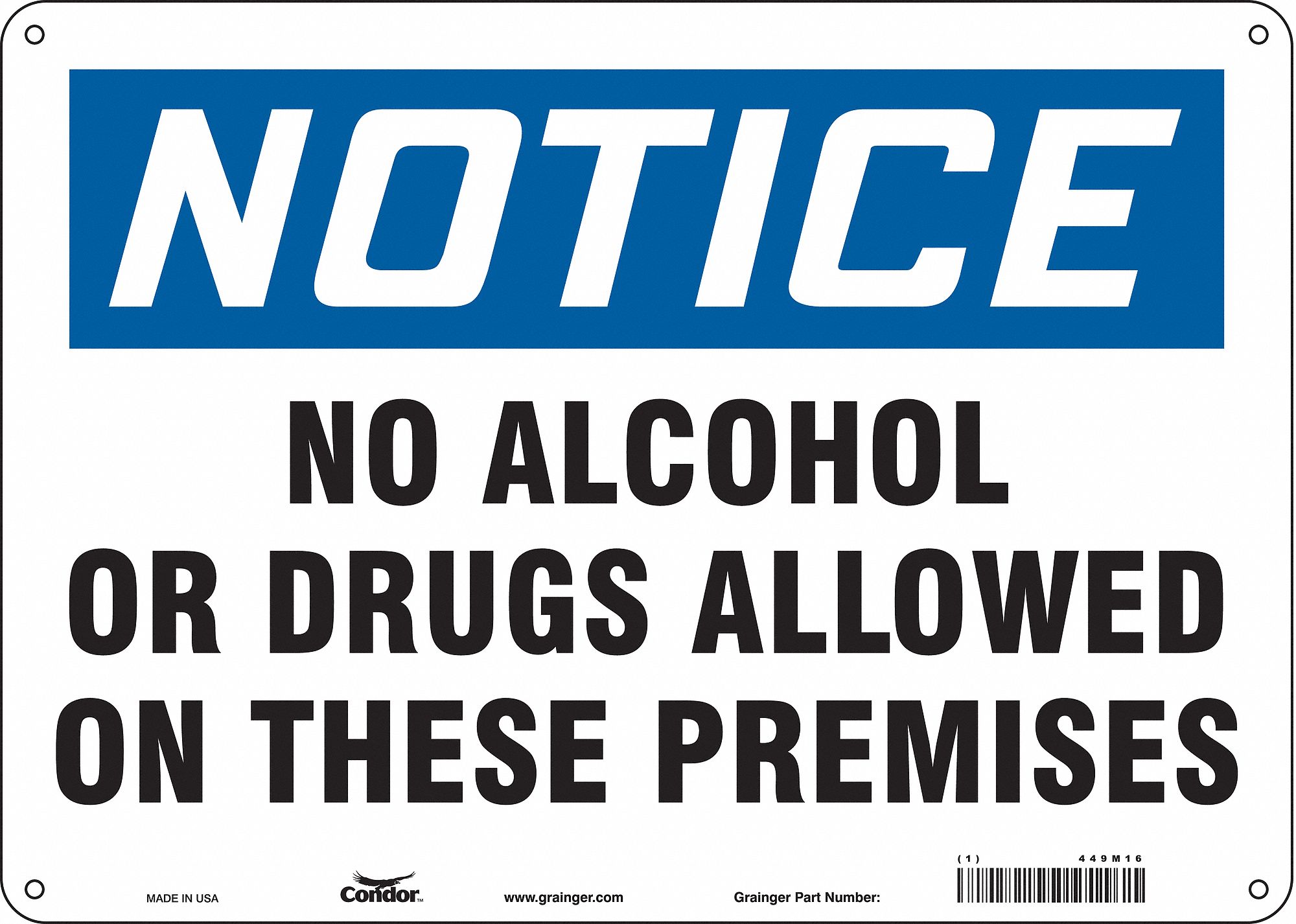 Safety Sign: Vinyl, Adhesive Sign Mounting, 10 in x 14 in Nominal Sign Size, Not Retroreflective