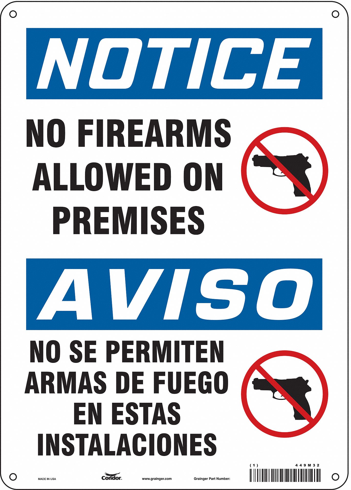 Safety Sign: Aluminum, Mounting Holes Sign Mounting, 14 in x 10 in Nominal Sign Size, 0.032 in Thick
