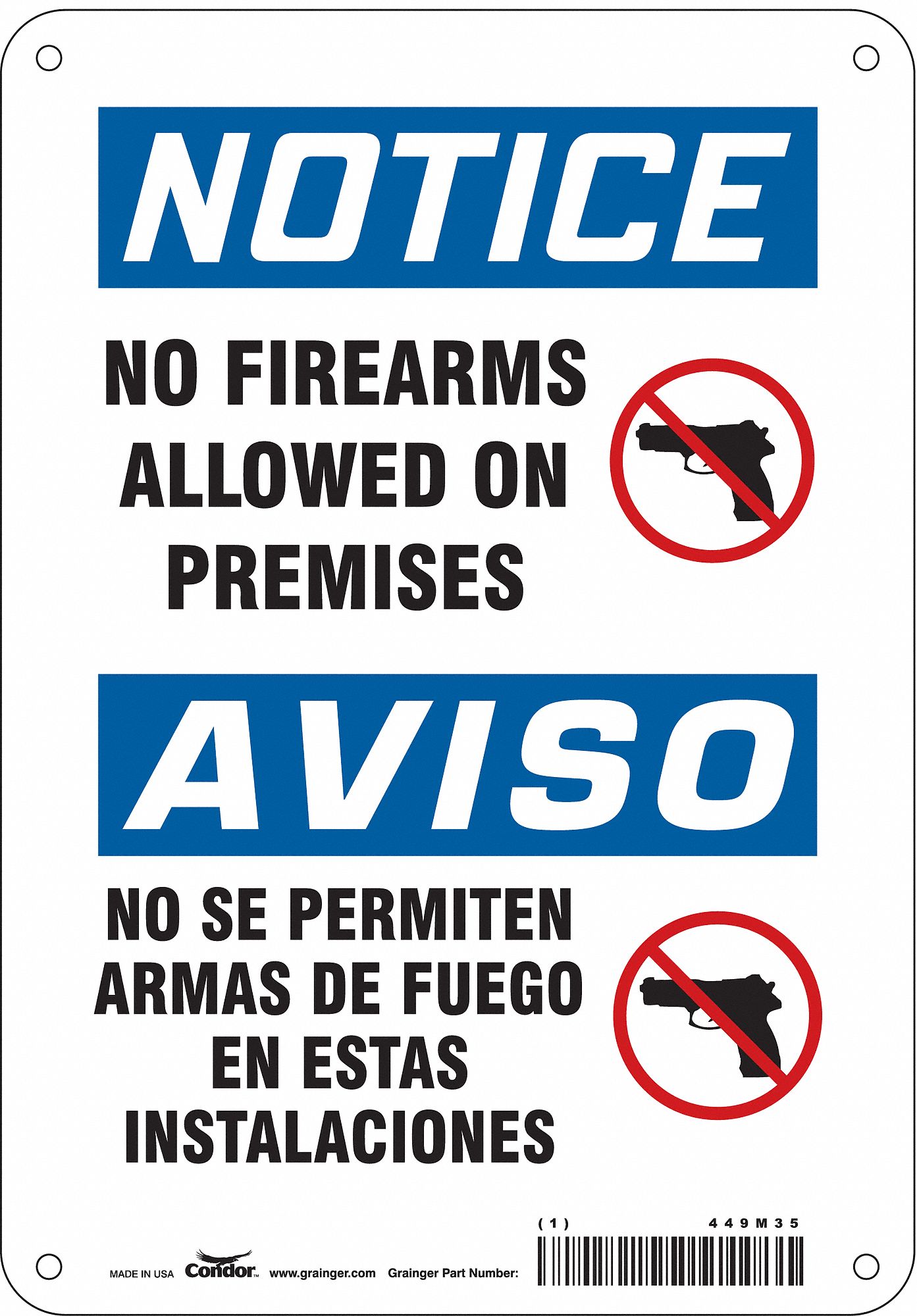 Safety Sign: Vinyl, Adhesive Sign Mounting, 10 in x 7 in Nominal Sign Size, Not Retroreflective