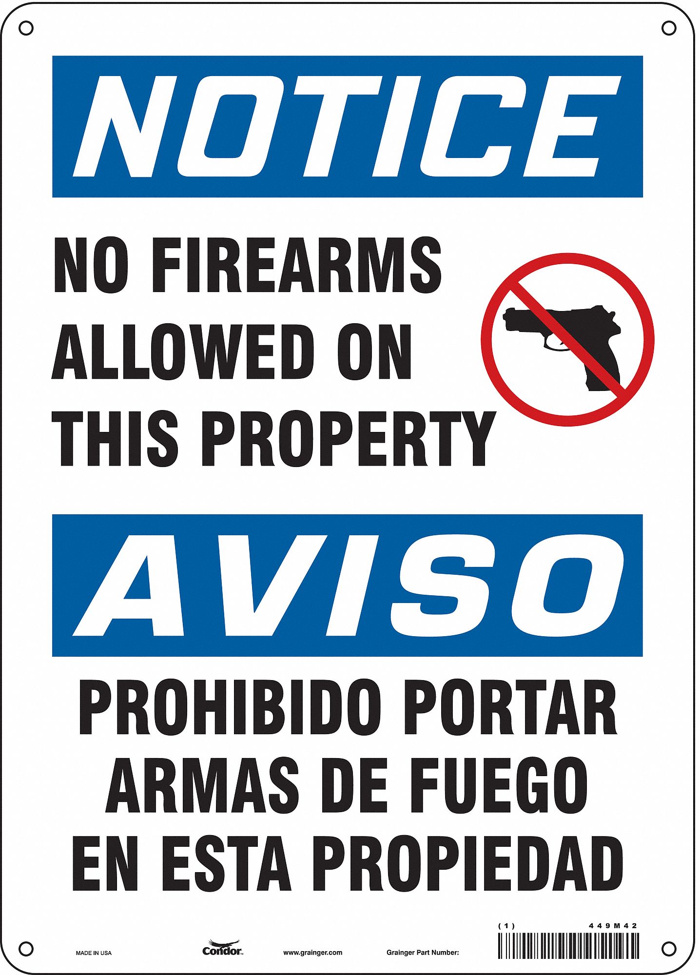 Safety Sign: Vinyl, Adhesive Sign Mounting, 14 in x 10 in Nominal Sign Size, Not Retroreflective