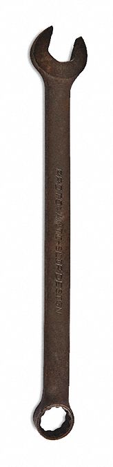Combination Wrench: Alloy Steel, Black Oxide, 11/16 in Head Size, 10 1/4 in Overall Lg, Offset