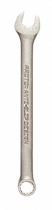 Combination Wrench: Alloy Steel, Black Oxide, 3/8 in Head Size, 6 1/4 in Overall Lg, Offset