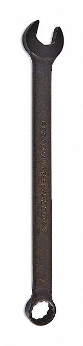 Combination Wrench: Alloy Steel, Black Oxide, 5/8 in Head Size, 9 1/2 in Overall Lg, Offset