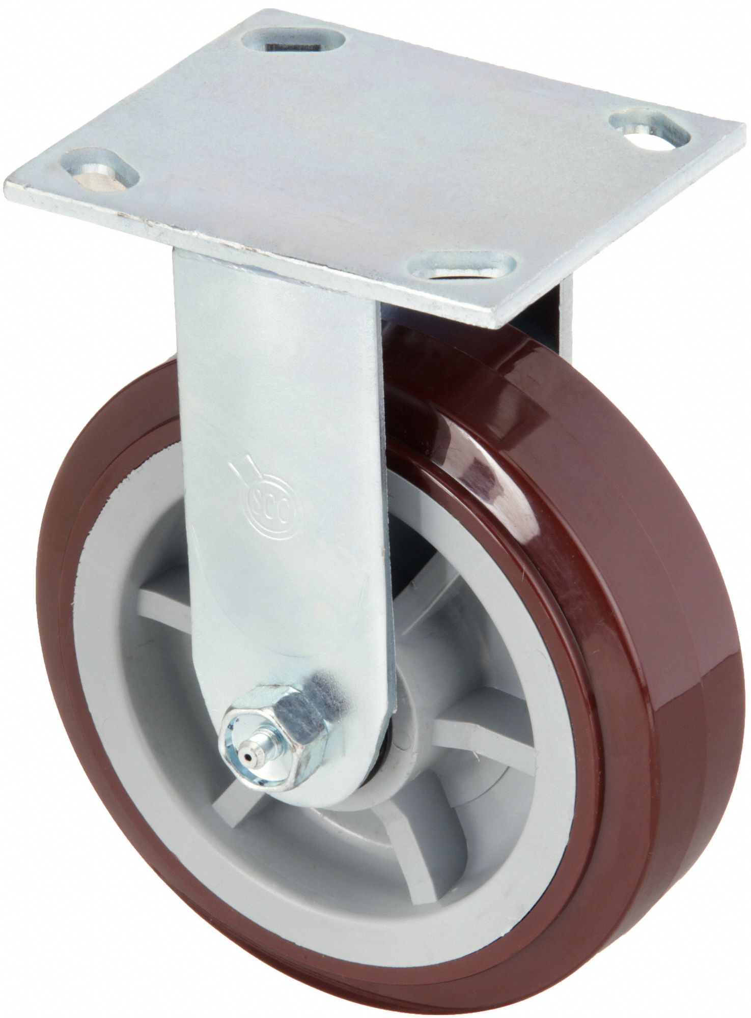 GREENLEE Standard Plate Caster Kit, Rigid, Swivel, Polyurethane, 3600