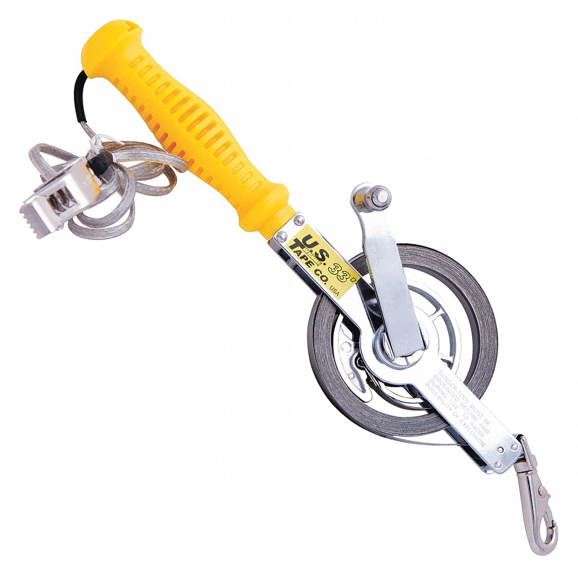 Double Duty Oil Gauging Tape Measure: 33 ft, Swivel Snap Tip, Dark Liquids/Light Liquids