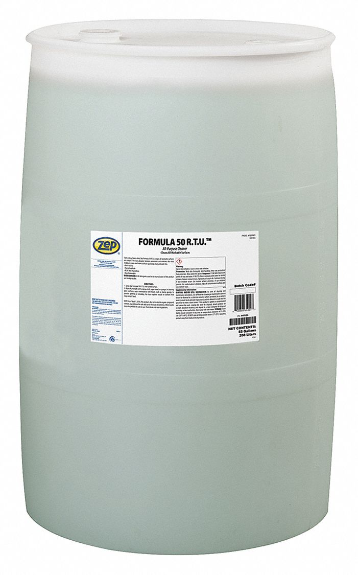 ZEP, Water Based, Drum, Cleaner 449V54F50085 Grainger